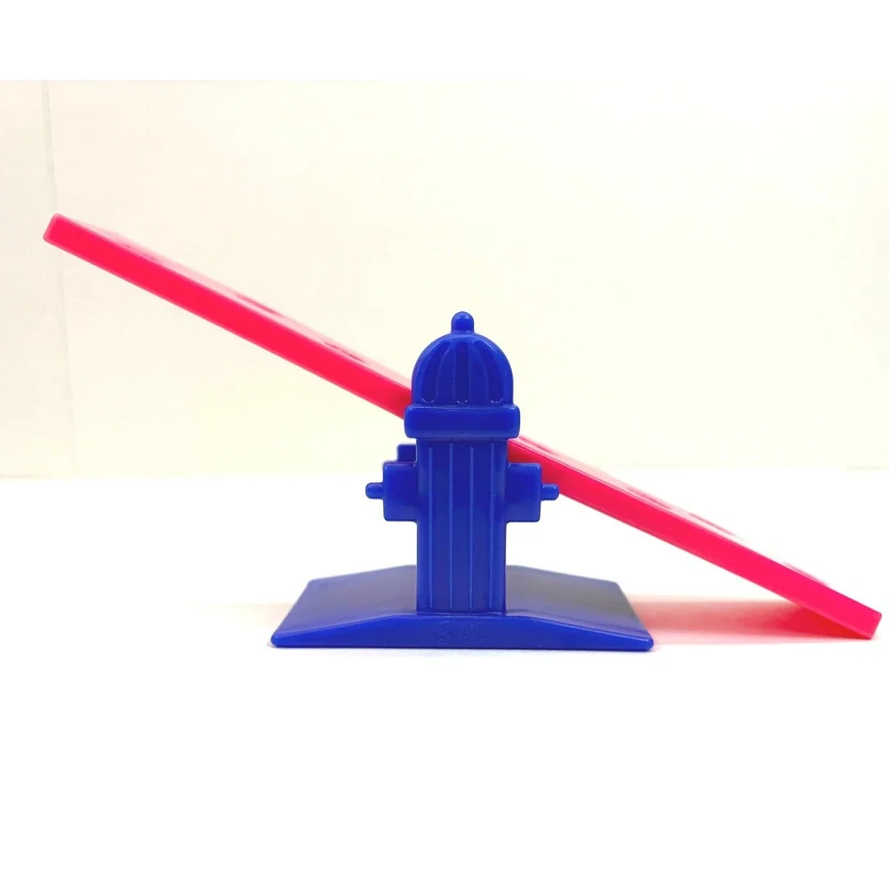 Barbie Pet See Saw Fire Hydrant Paw Prints Pink Blue Kids Toy Good